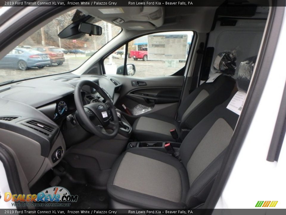 2019 Ford Transit Connect XL Van Frozen White / Palazzo Grey Photo #13