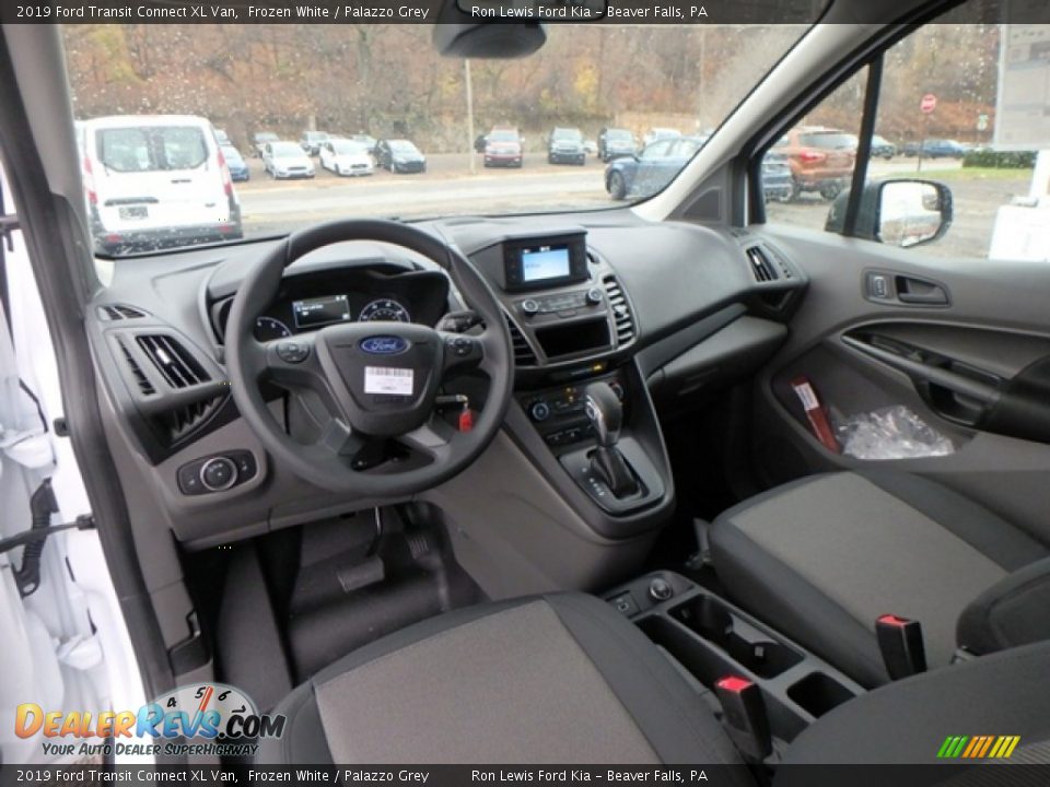 2019 Ford Transit Connect XL Van Frozen White / Palazzo Grey Photo #14