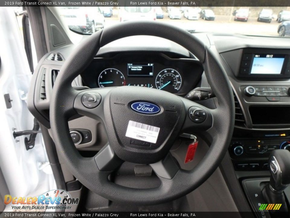2019 Ford Transit Connect XL Van Frozen White / Palazzo Grey Photo #17