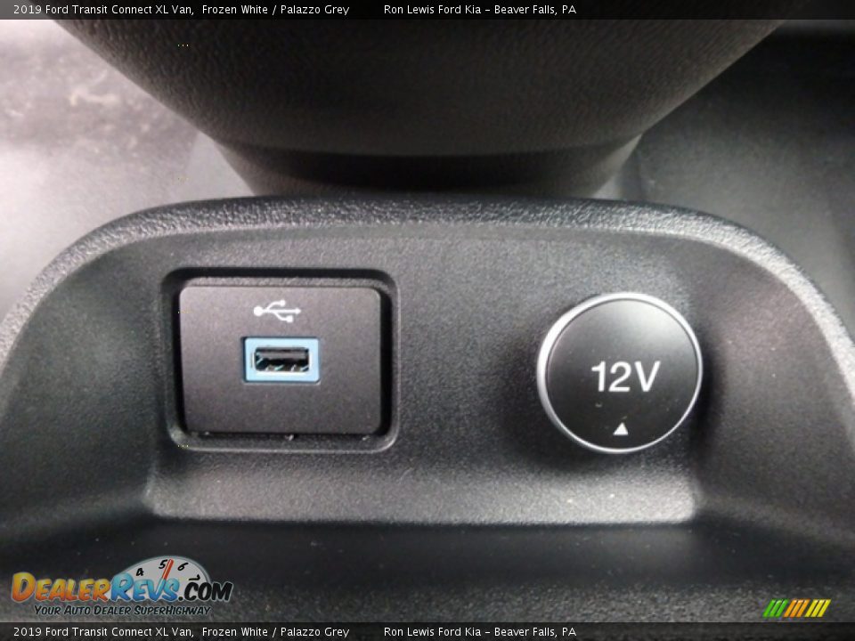 2019 Ford Transit Connect XL Van Frozen White / Palazzo Grey Photo #18