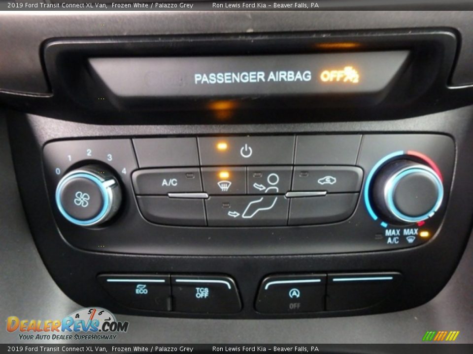 2019 Ford Transit Connect XL Van Frozen White / Palazzo Grey Photo #19