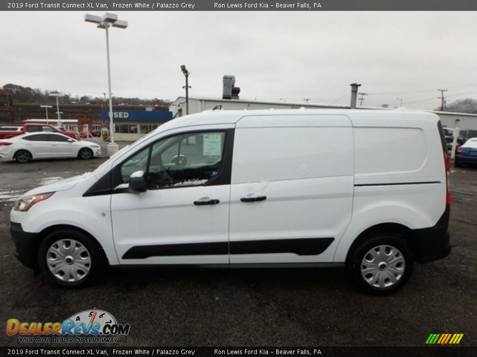 2019 Ford Transit Connect XL Van Frozen White / Palazzo Grey Photo #8