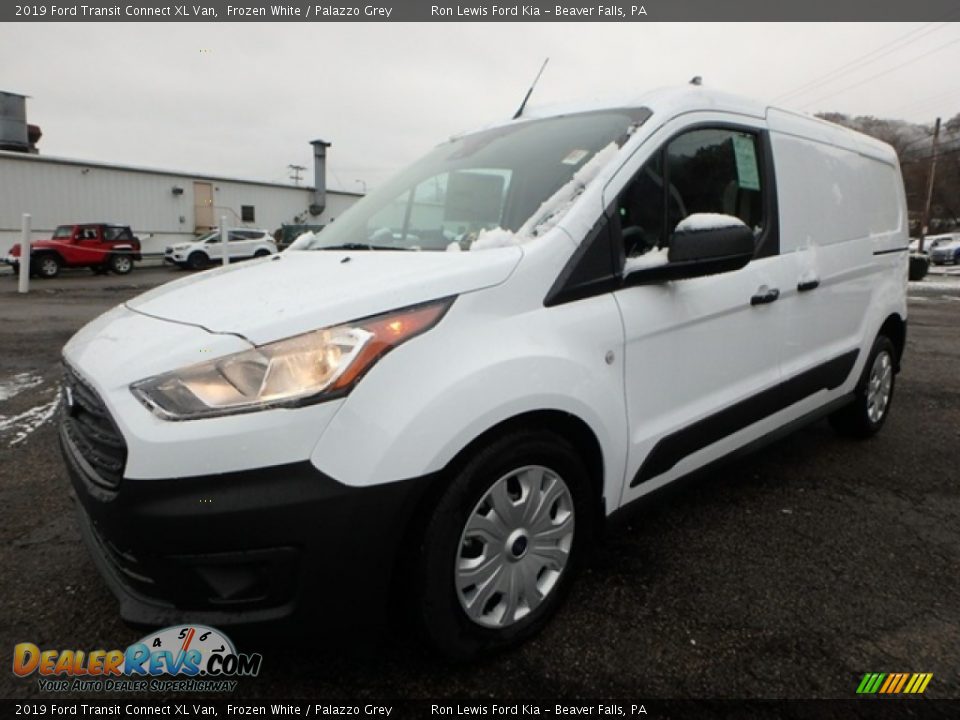 2019 Ford Transit Connect XL Van Frozen White / Palazzo Grey Photo #9