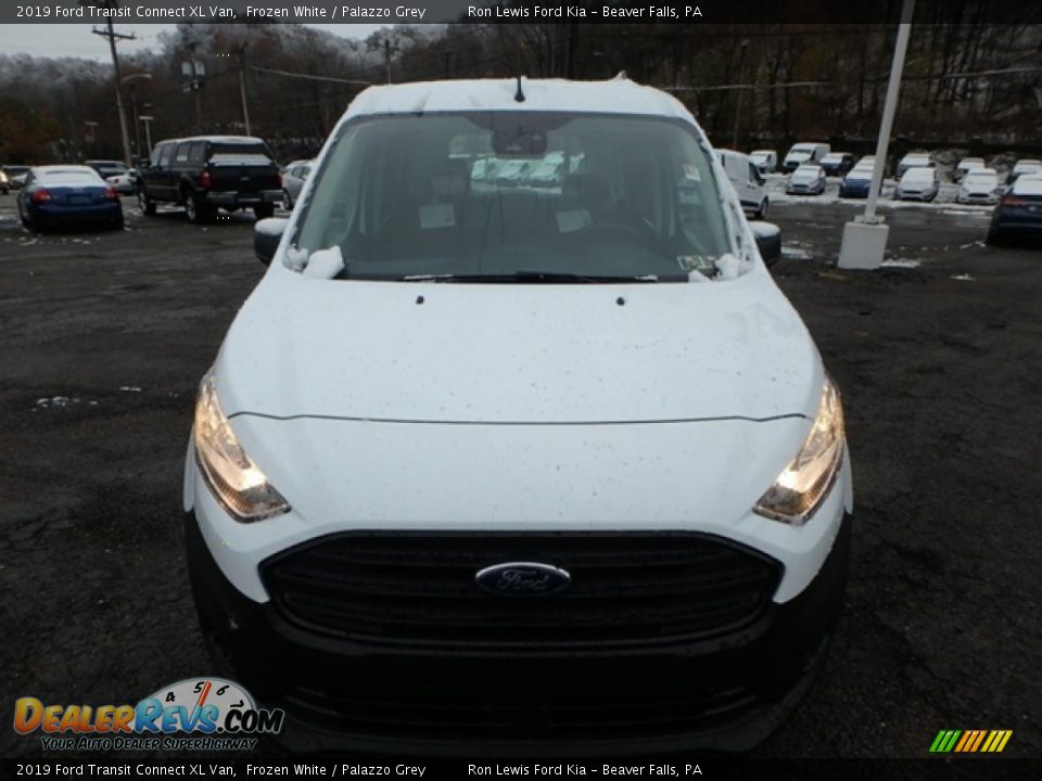 2019 Ford Transit Connect XL Van Frozen White / Palazzo Grey Photo #10