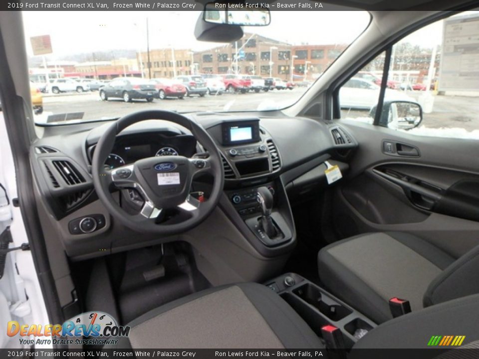 2019 Ford Transit Connect XL Van Frozen White / Palazzo Grey Photo #13