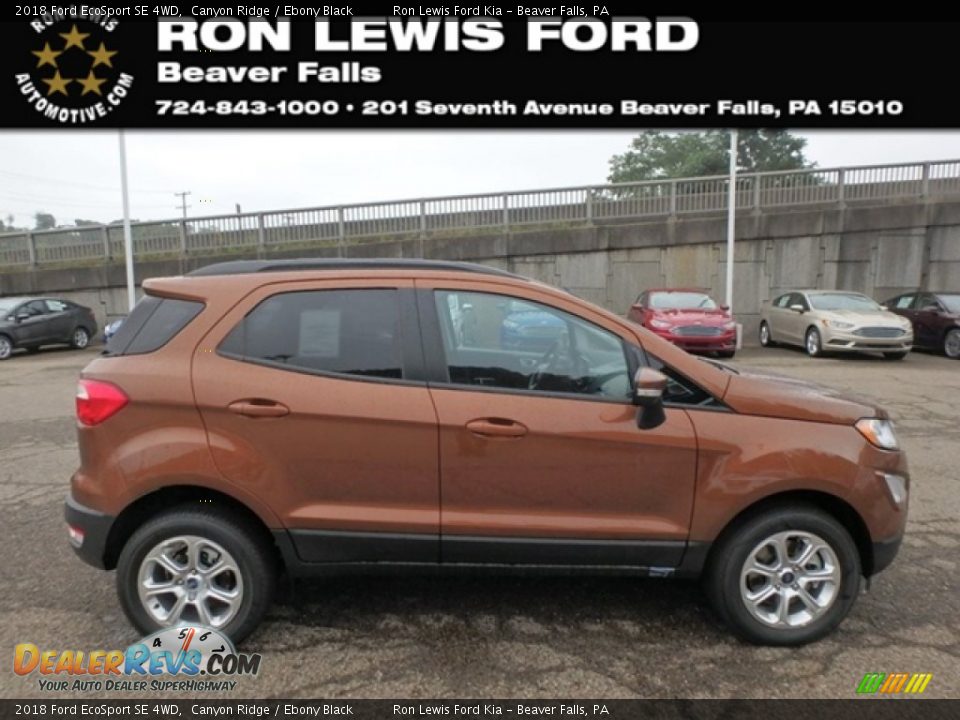 2018 Ford EcoSport SE 4WD Canyon Ridge / Ebony Black Photo #1