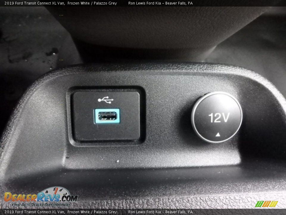 2019 Ford Transit Connect XL Van Frozen White / Palazzo Grey Photo #18