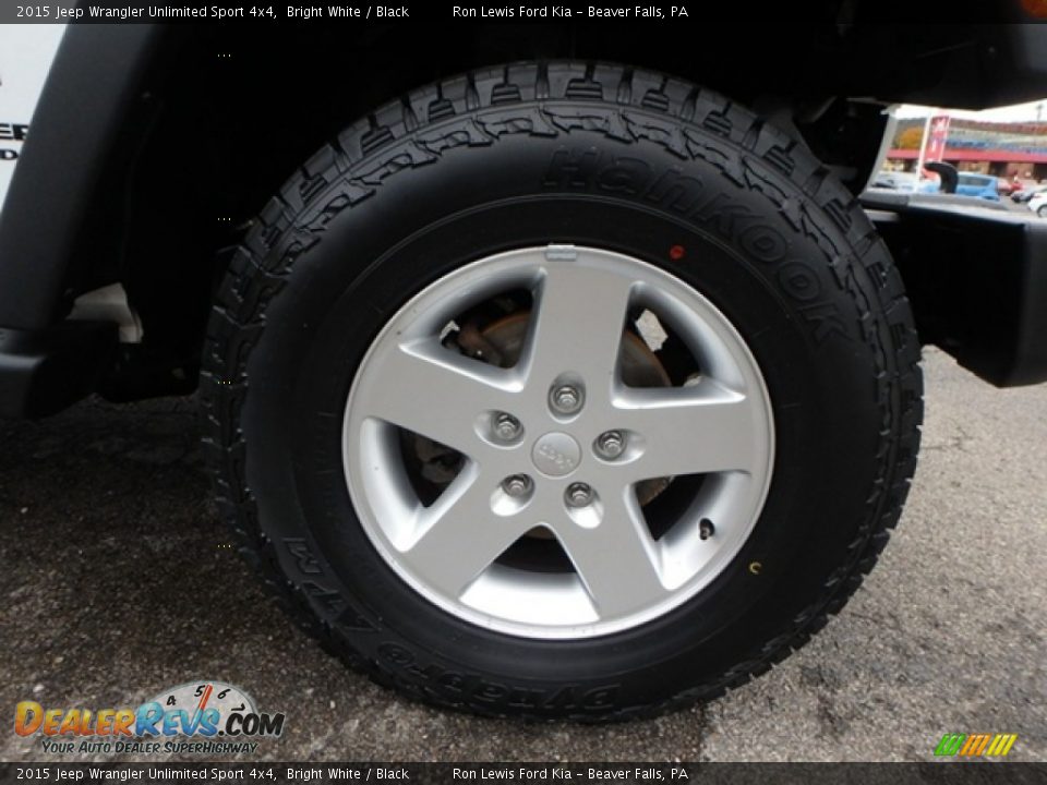 2015 Jeep Wrangler Unlimited Sport 4x4 Bright White / Black Photo #10