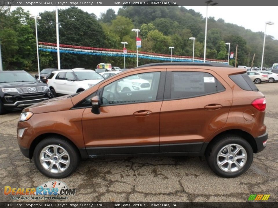 2018 Ford EcoSport SE 4WD Canyon Ridge / Ebony Black Photo #6