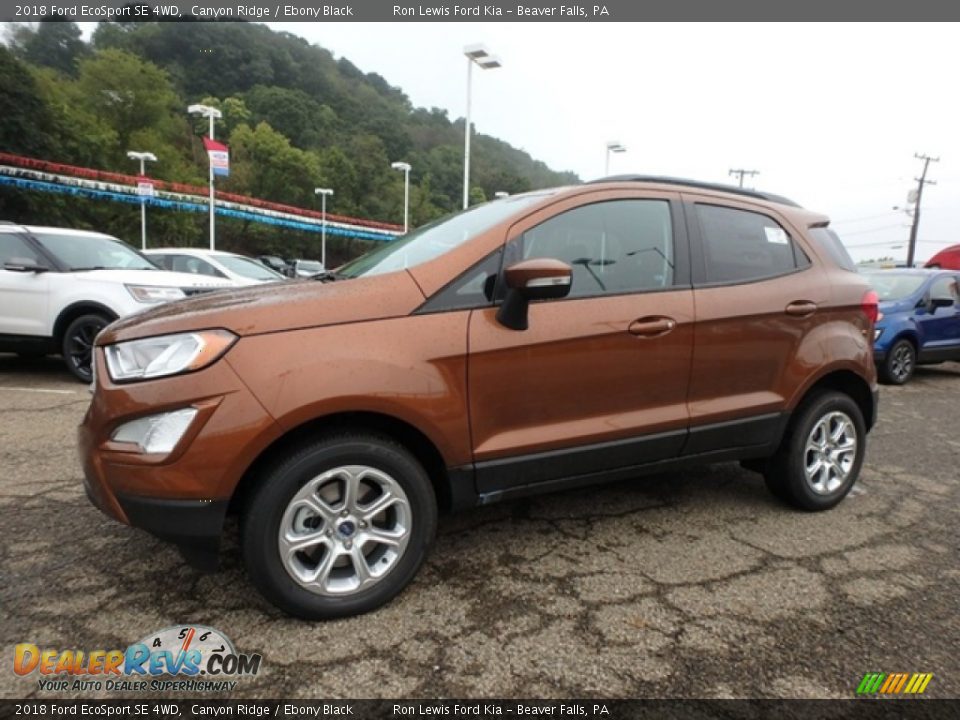 2018 Ford EcoSport SE 4WD Canyon Ridge / Ebony Black Photo #7