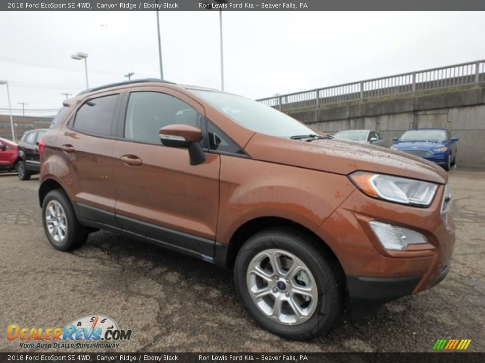 2018 Ford EcoSport SE 4WD Canyon Ridge / Ebony Black Photo #9