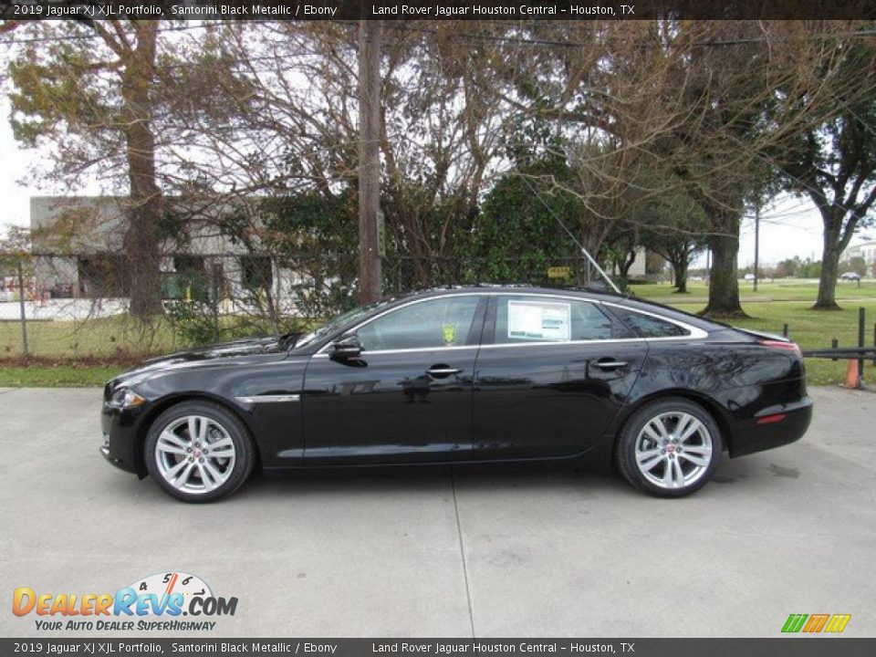 2019 Jaguar XJ XJL Portfolio Santorini Black Metallic / Ebony Photo #11