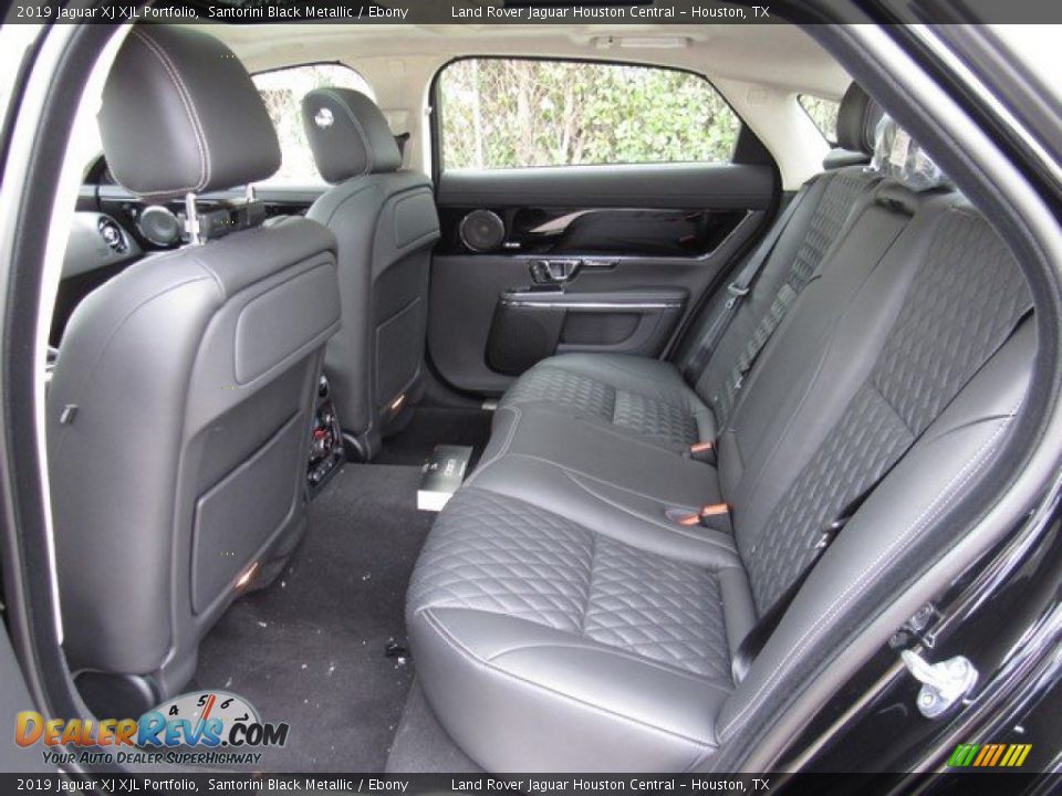 2019 Jaguar XJ XJL Portfolio Santorini Black Metallic / Ebony Photo #13