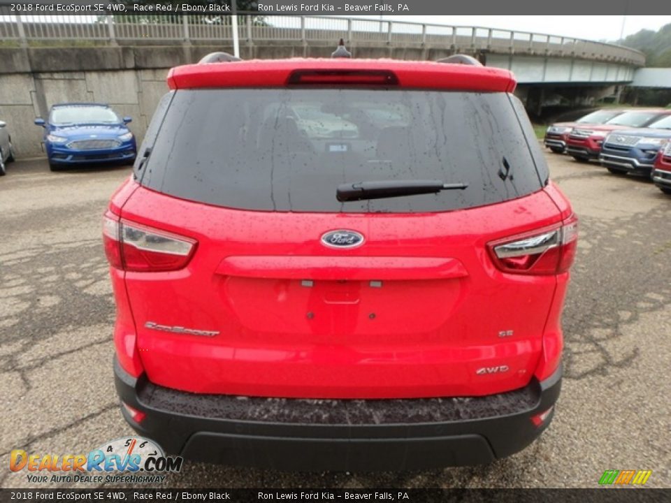 2018 Ford EcoSport SE 4WD Race Red / Ebony Black Photo #3