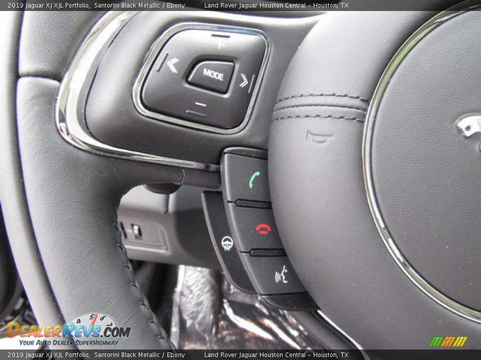2019 Jaguar XJ XJL Portfolio Santorini Black Metallic / Ebony Photo #27
