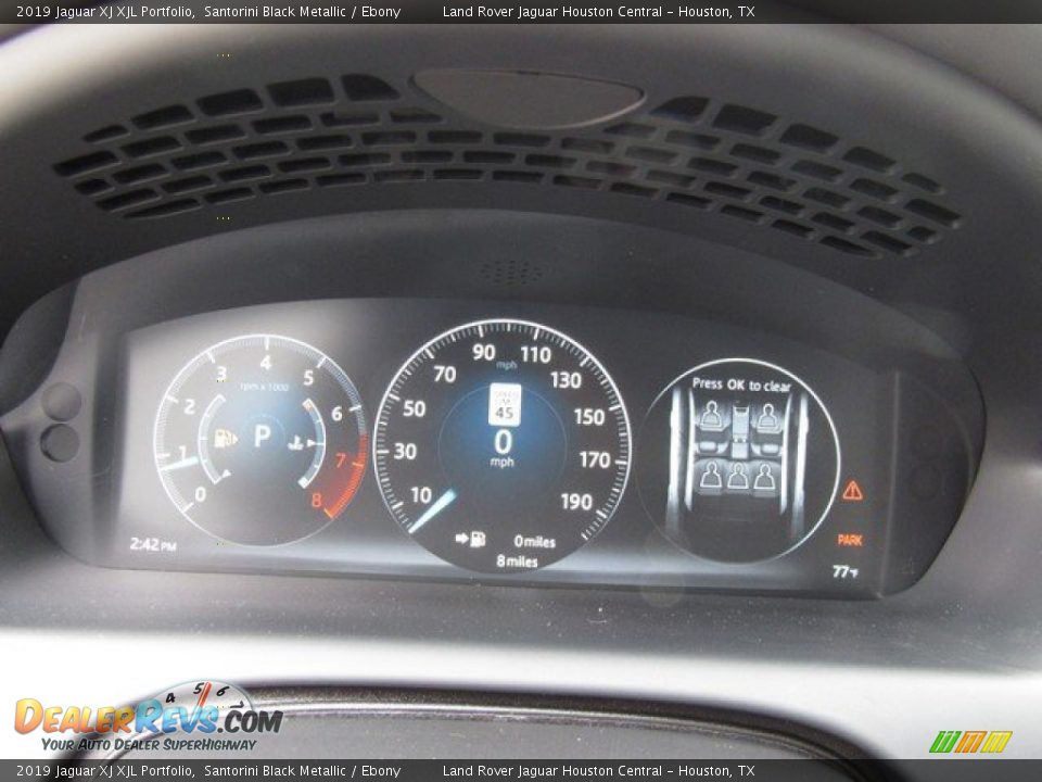 2019 Jaguar XJ XJL Portfolio Santorini Black Metallic / Ebony Photo #29