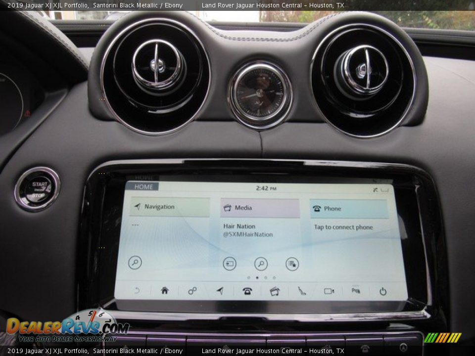 2019 Jaguar XJ XJL Portfolio Santorini Black Metallic / Ebony Photo #30