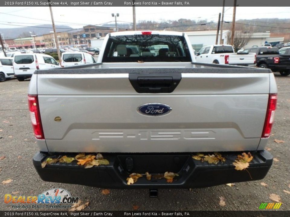 2019 Ford F150 XL SuperCrew 4x4 Ingot Silver / Earth Gray Photo #3