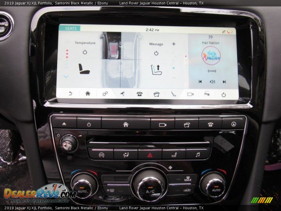 2019 Jaguar XJ XJL Portfolio Santorini Black Metallic / Ebony Photo #33