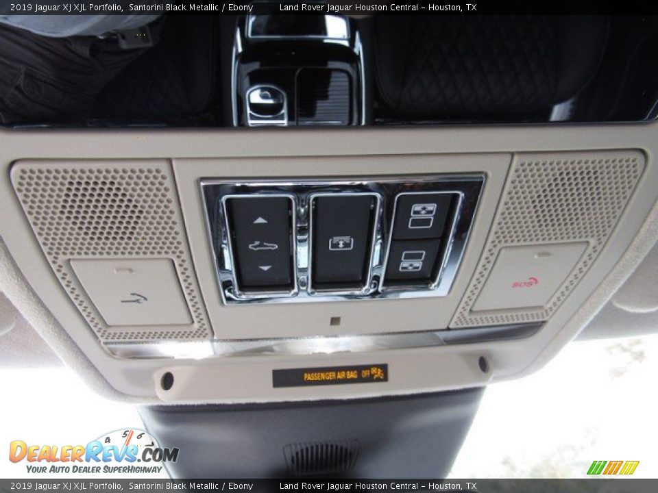 2019 Jaguar XJ XJL Portfolio Santorini Black Metallic / Ebony Photo #35