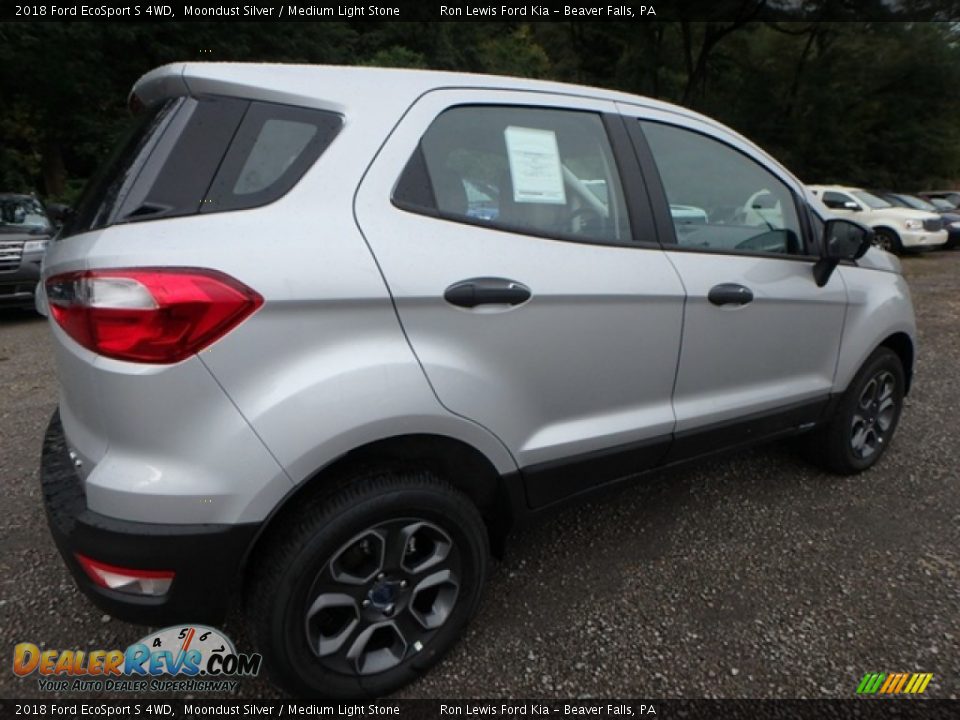 2018 Ford EcoSport S 4WD Moondust Silver / Medium Light Stone Photo #2