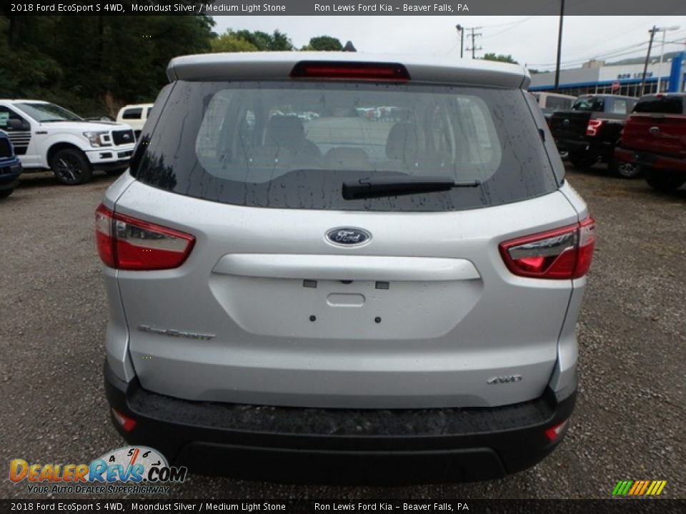 2018 Ford EcoSport S 4WD Moondust Silver / Medium Light Stone Photo #4