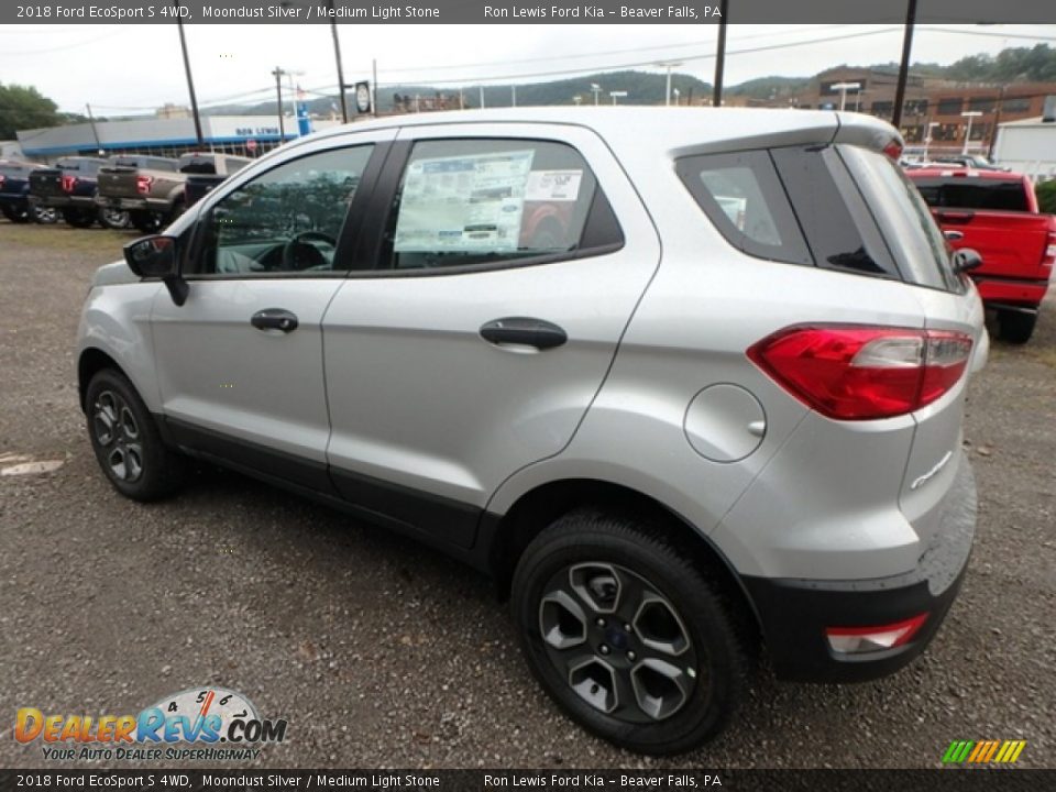 2018 Ford EcoSport S 4WD Moondust Silver / Medium Light Stone Photo #5