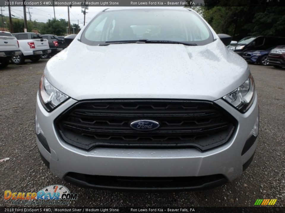 2018 Ford EcoSport S 4WD Moondust Silver / Medium Light Stone Photo #8