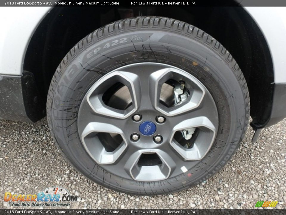 2018 Ford EcoSport S 4WD Moondust Silver / Medium Light Stone Photo #10
