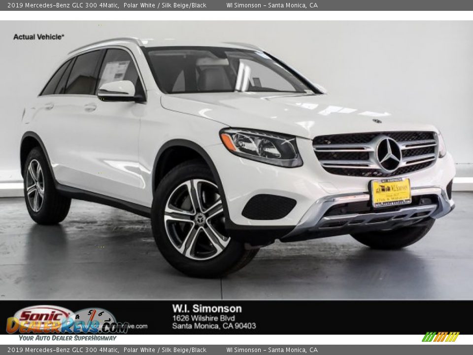 2019 Mercedes-Benz GLC 300 4Matic Polar White / Silk Beige/Black Photo #1