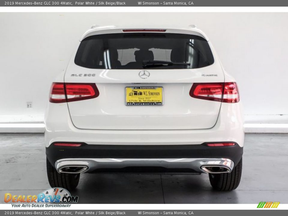 2019 Mercedes-Benz GLC 300 4Matic Polar White / Silk Beige/Black Photo #3
