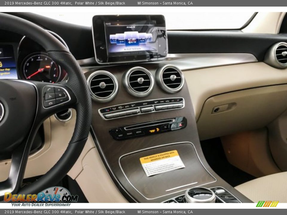 2019 Mercedes-Benz GLC 300 4Matic Polar White / Silk Beige/Black Photo #6