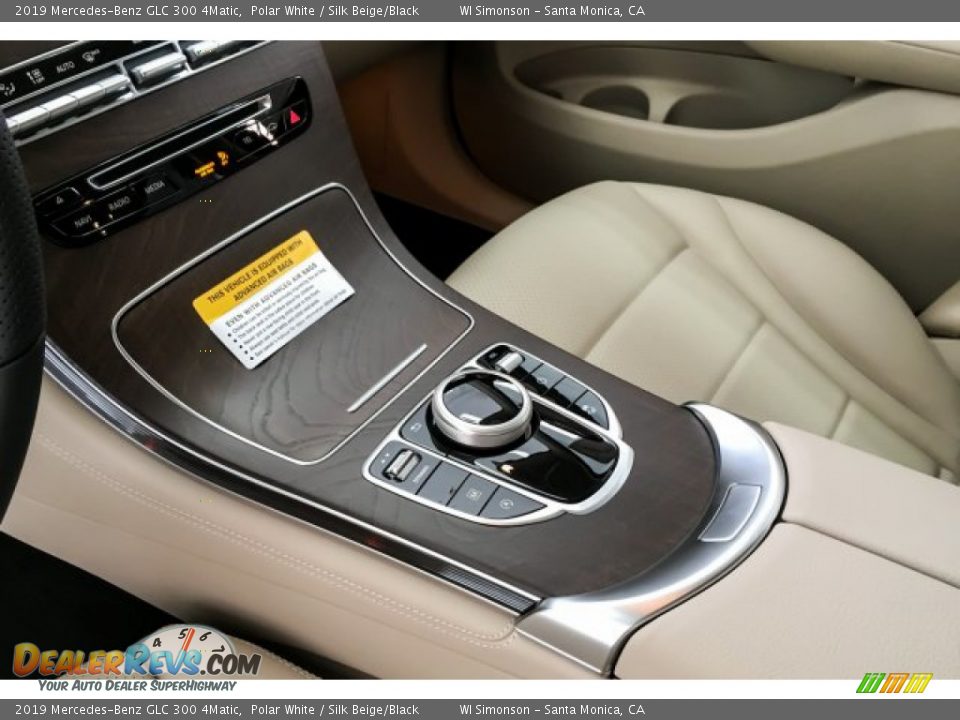 2019 Mercedes-Benz GLC 300 4Matic Polar White / Silk Beige/Black Photo #7
