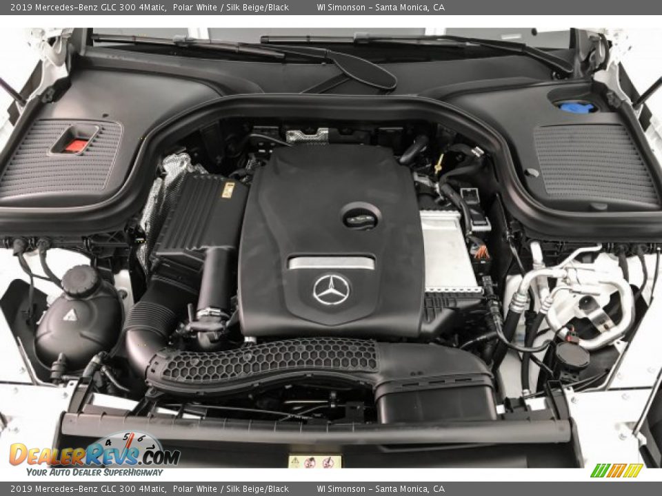 2019 Mercedes-Benz GLC 300 4Matic Polar White / Silk Beige/Black Photo #8