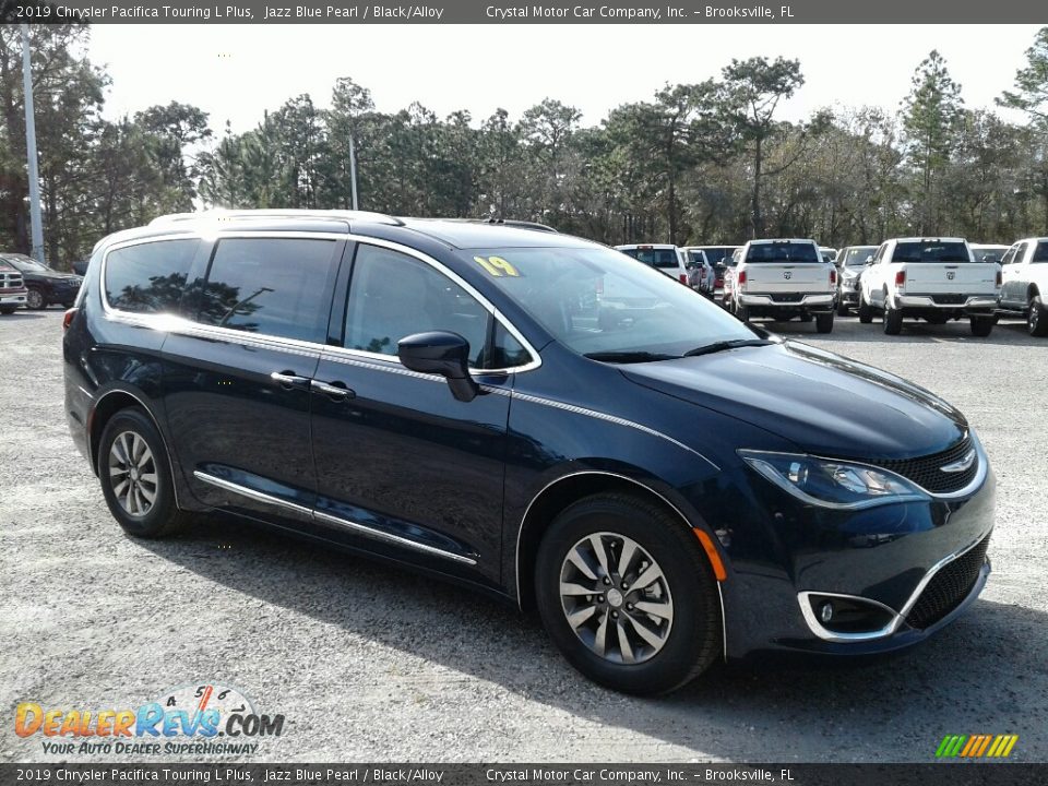 2019 Chrysler Pacifica Touring L Plus Jazz Blue Pearl / Black/Alloy Photo #7