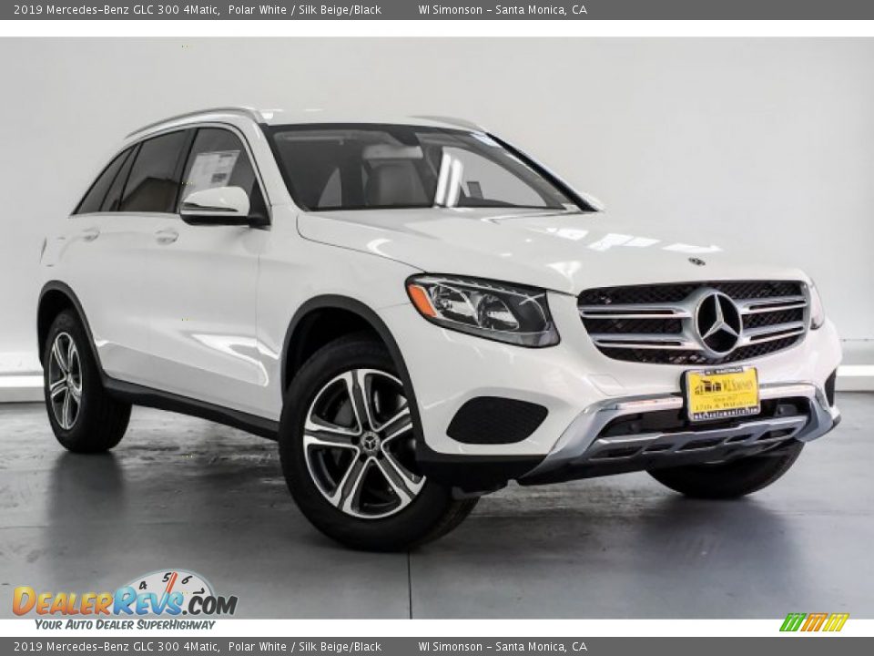 2019 Mercedes-Benz GLC 300 4Matic Polar White / Silk Beige/Black Photo #12