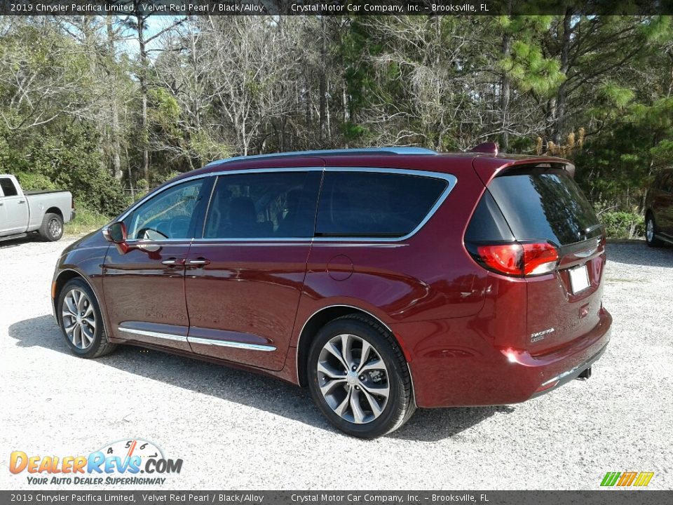 2019 Chrysler Pacifica Limited Velvet Red Pearl / Black/Alloy Photo #3