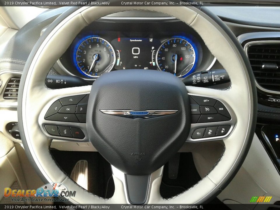 2019 Chrysler Pacifica Limited Velvet Red Pearl / Black/Alloy Photo #14