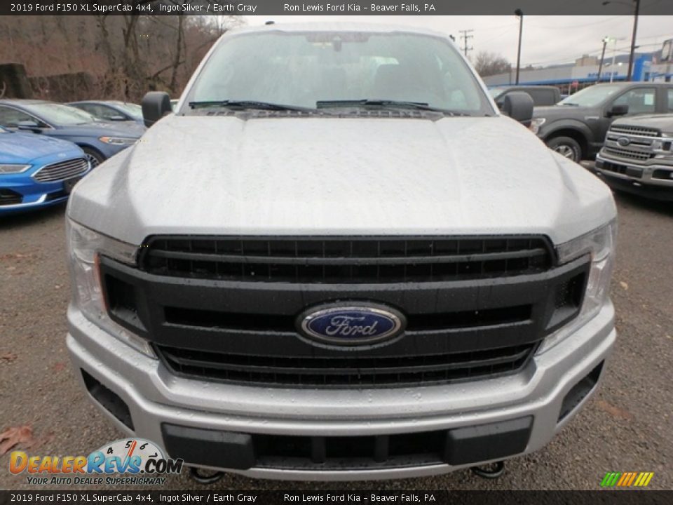 2019 Ford F150 XL SuperCab 4x4 Ingot Silver / Earth Gray Photo #7