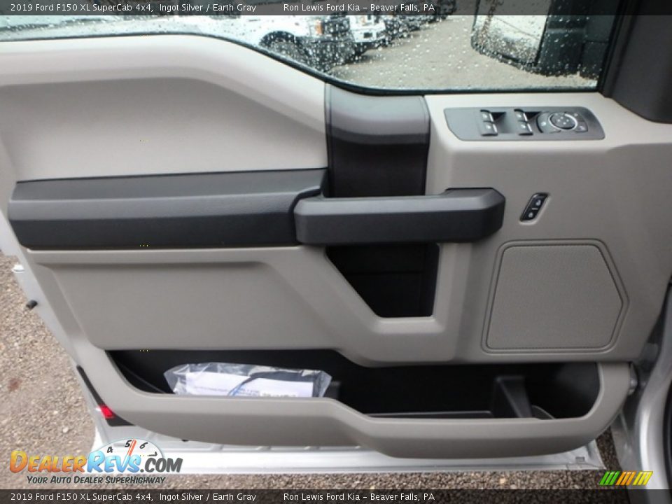 2019 Ford F150 XL SuperCab 4x4 Ingot Silver / Earth Gray Photo #14