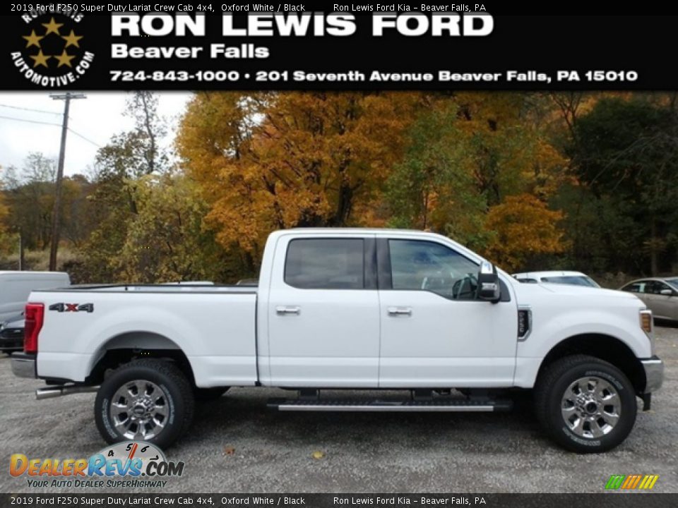 2019 Ford F250 Super Duty Lariat Crew Cab 4x4 Oxford White / Black Photo #1
