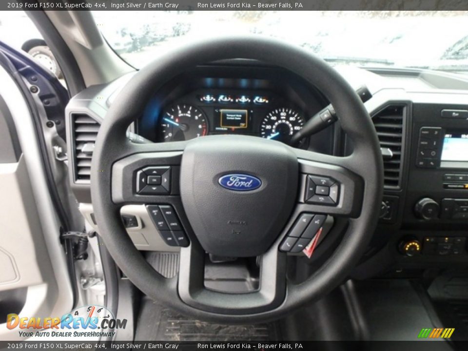 2019 Ford F150 XL SuperCab 4x4 Ingot Silver / Earth Gray Photo #16