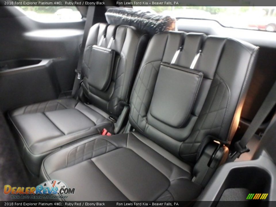 Rear Seat of 2018 Ford Explorer Platinum 4WD Photo #12