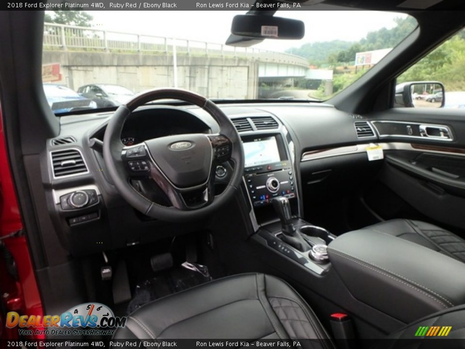 Front Seat of 2018 Ford Explorer Platinum 4WD Photo #13