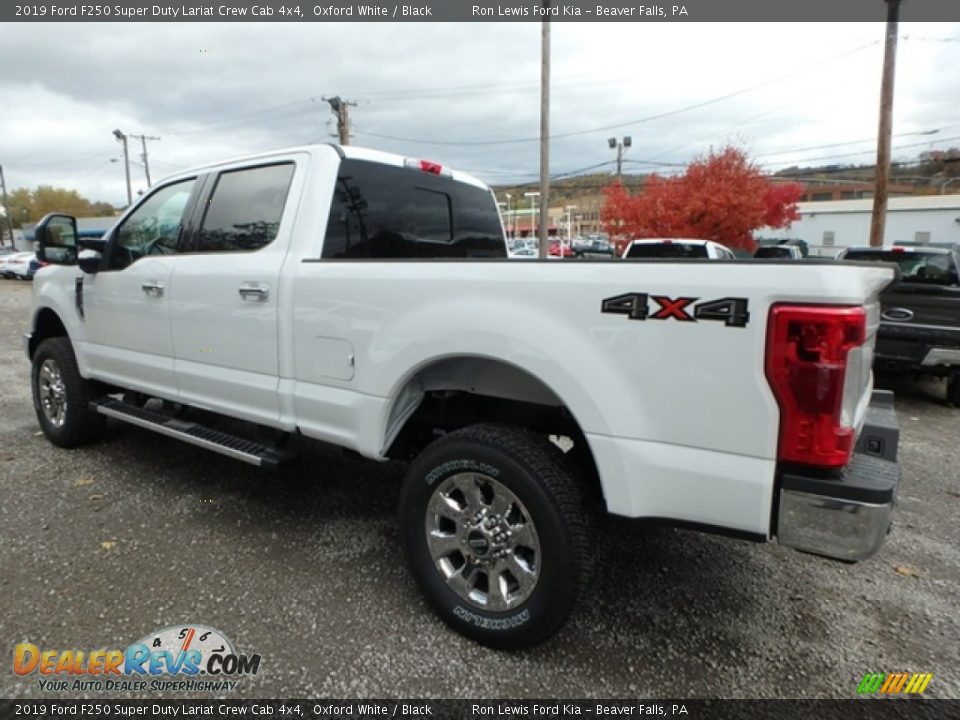 2019 Ford F250 Super Duty Lariat Crew Cab 4x4 Oxford White / Black Photo #4