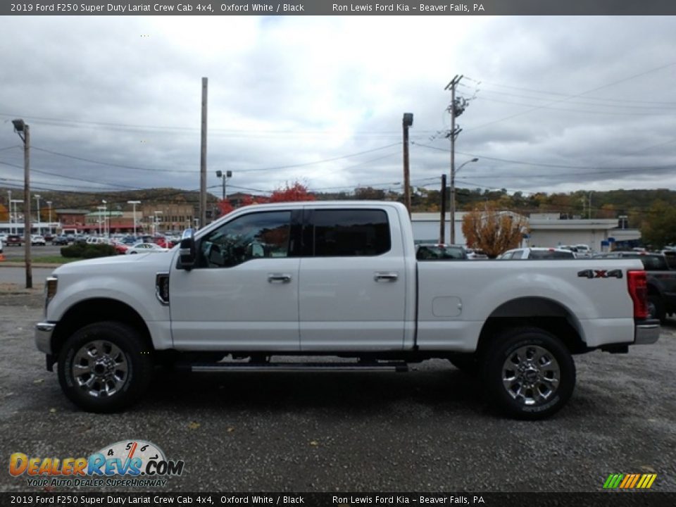 2019 Ford F250 Super Duty Lariat Crew Cab 4x4 Oxford White / Black Photo #5
