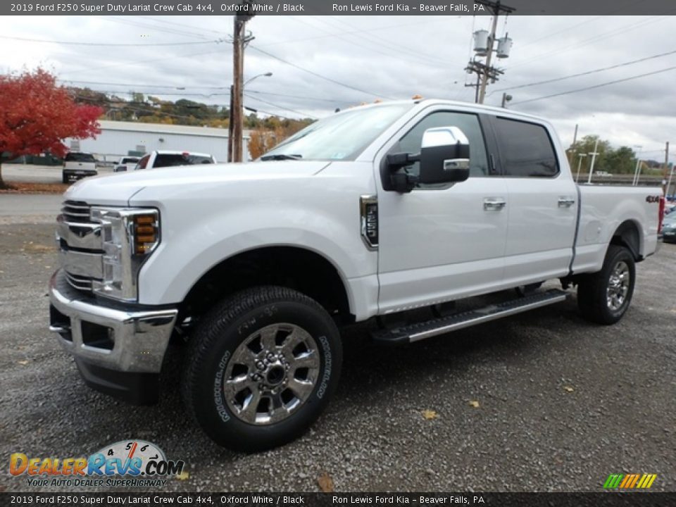 2019 Ford F250 Super Duty Lariat Crew Cab 4x4 Oxford White / Black Photo #6
