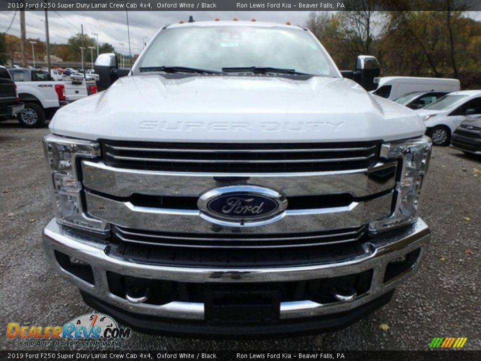 2019 Ford F250 Super Duty Lariat Crew Cab 4x4 Oxford White / Black Photo #7