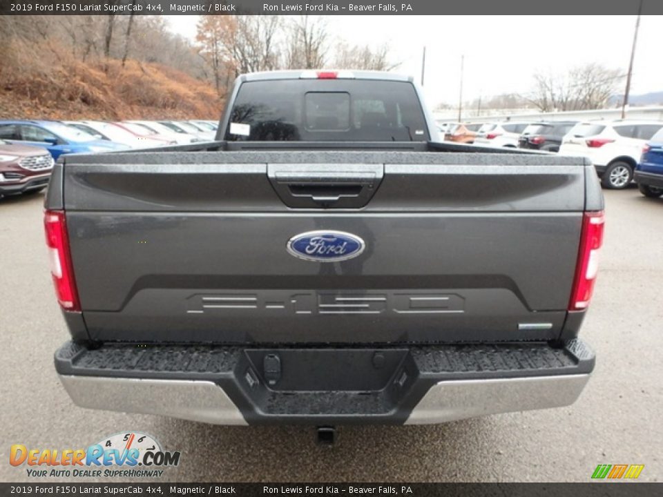 2019 Ford F150 Lariat SuperCab 4x4 Magnetic / Black Photo #3