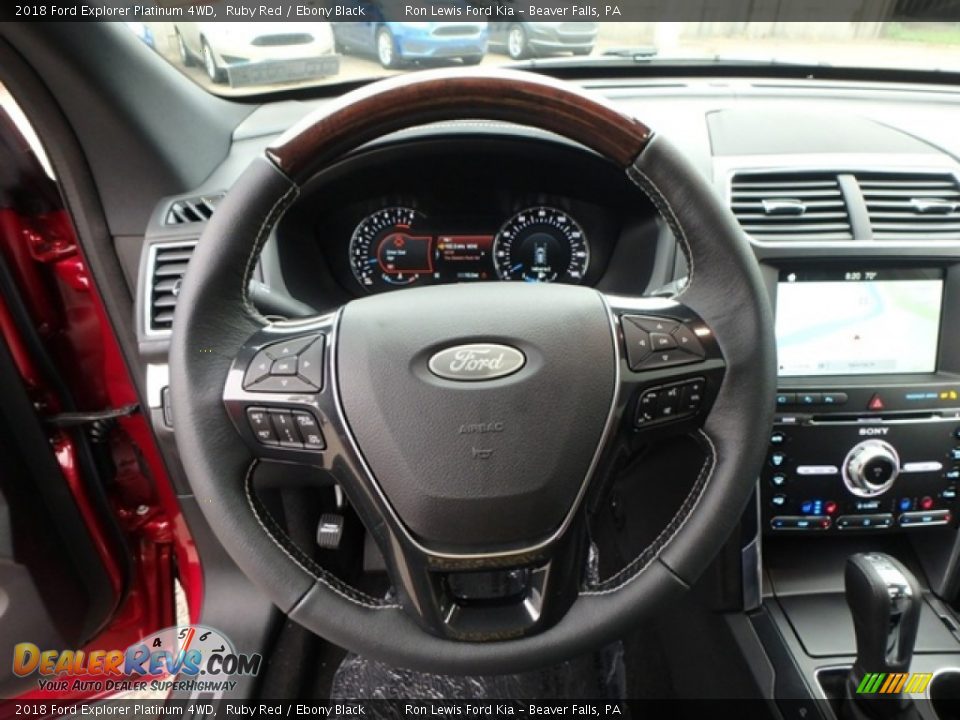 2018 Ford Explorer Platinum 4WD Steering Wheel Photo #18